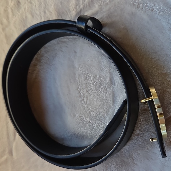 GIORGIO‎ ARMANI Unisex Black And Gold Belt main image 5